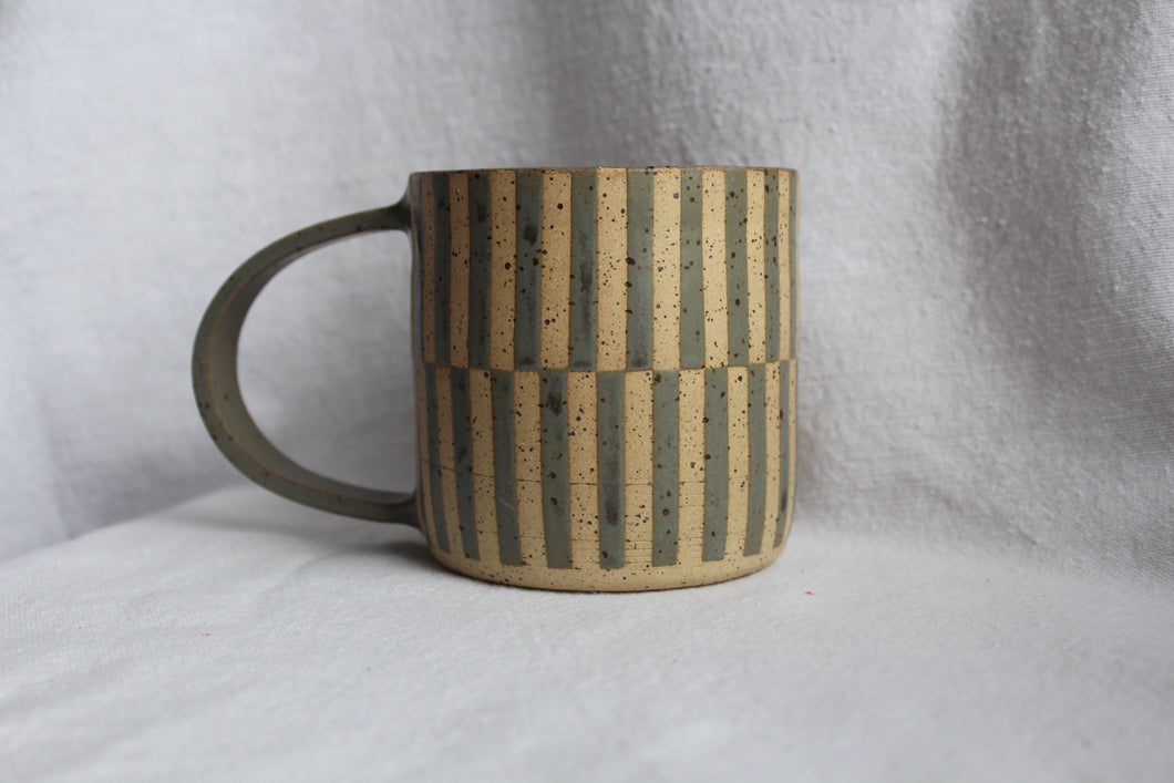 Stripe Mug - Grey